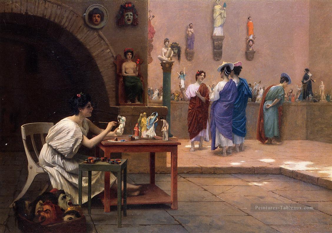 La peinture donne vie à la sculpture 1893 Orientalisme grec arabe Jean Léon Gérôme Peintures à l'huile